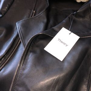 Black Leather Jacket by THEORY